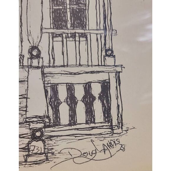 Victorian  Farmhouse sketches signed 79 - Picture 2 of 6